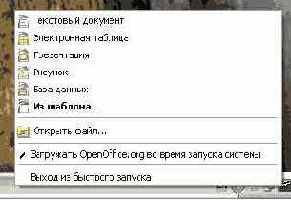 Использование иконки Быстрый запуск